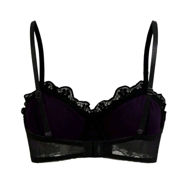 Purple Velvet Bat Bra